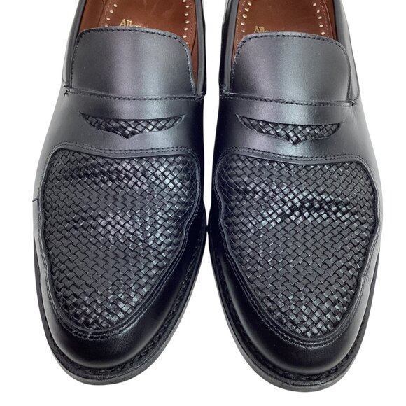 Allen Edmonds Carlsbad Mens 9.5E Leather Weave Penny Loafers Slip On Dress Shoes - Picture 5 of 14